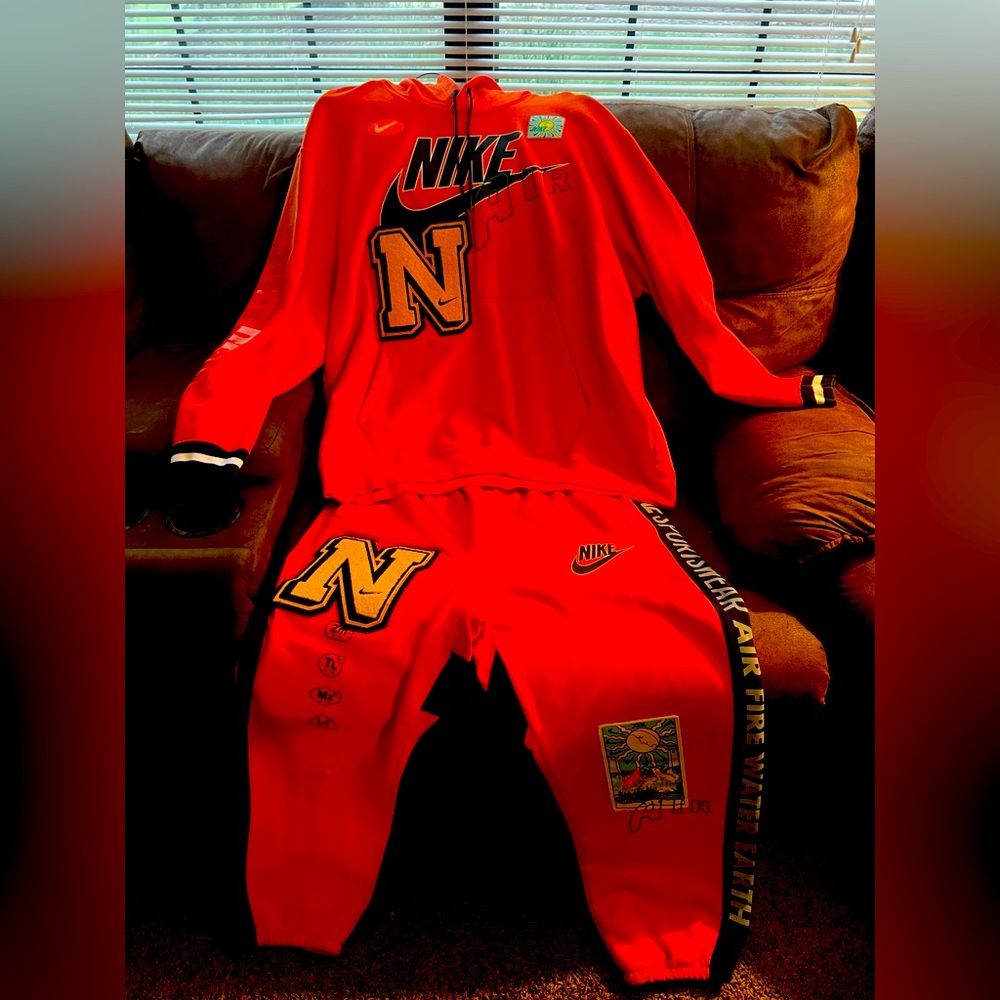 Nike jogging suit recently dry cleaned